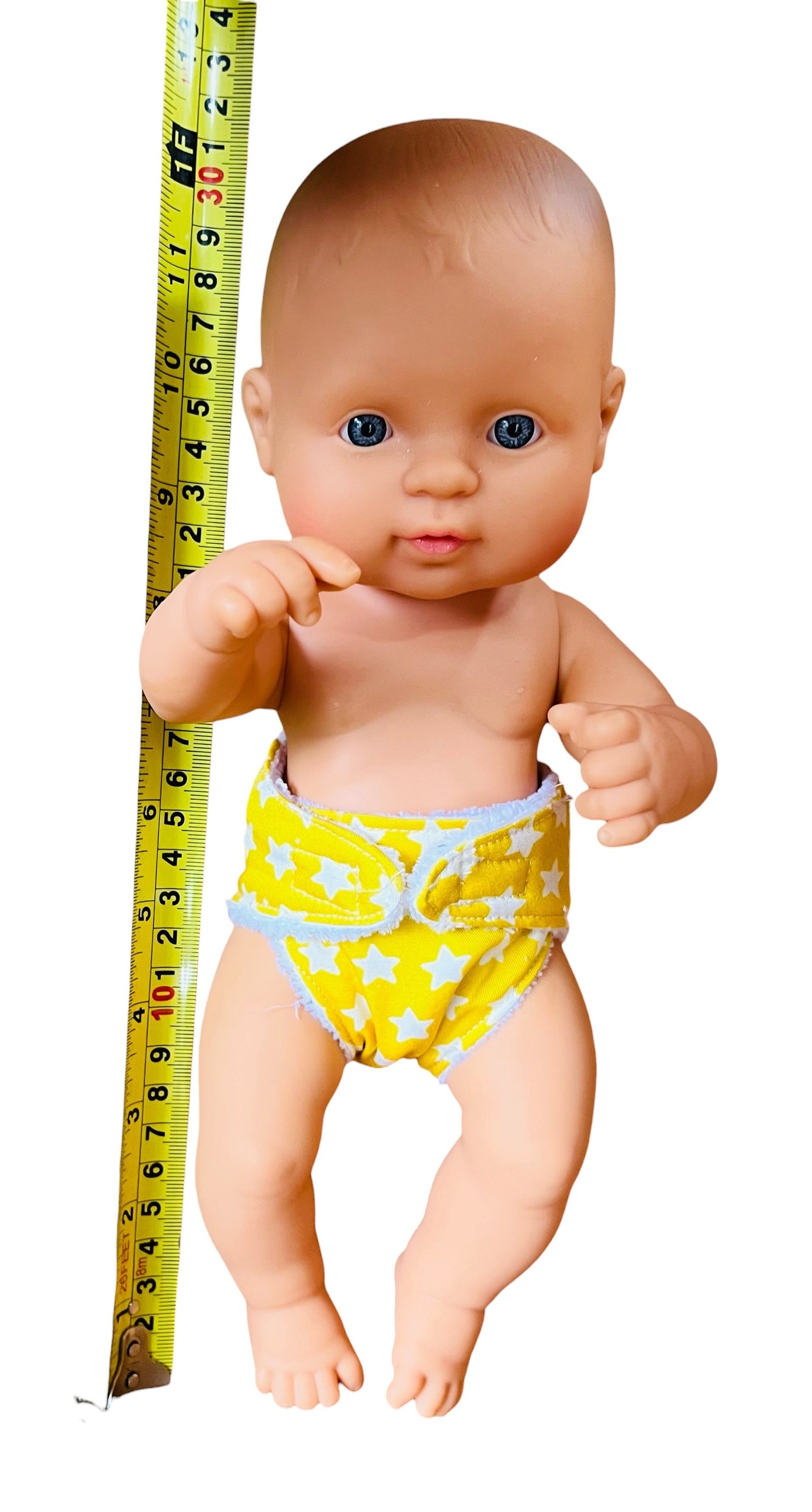 Sunshine Stars Doll Nappy. Fits 32cm MiniLands Doll (as shown) - Image 5