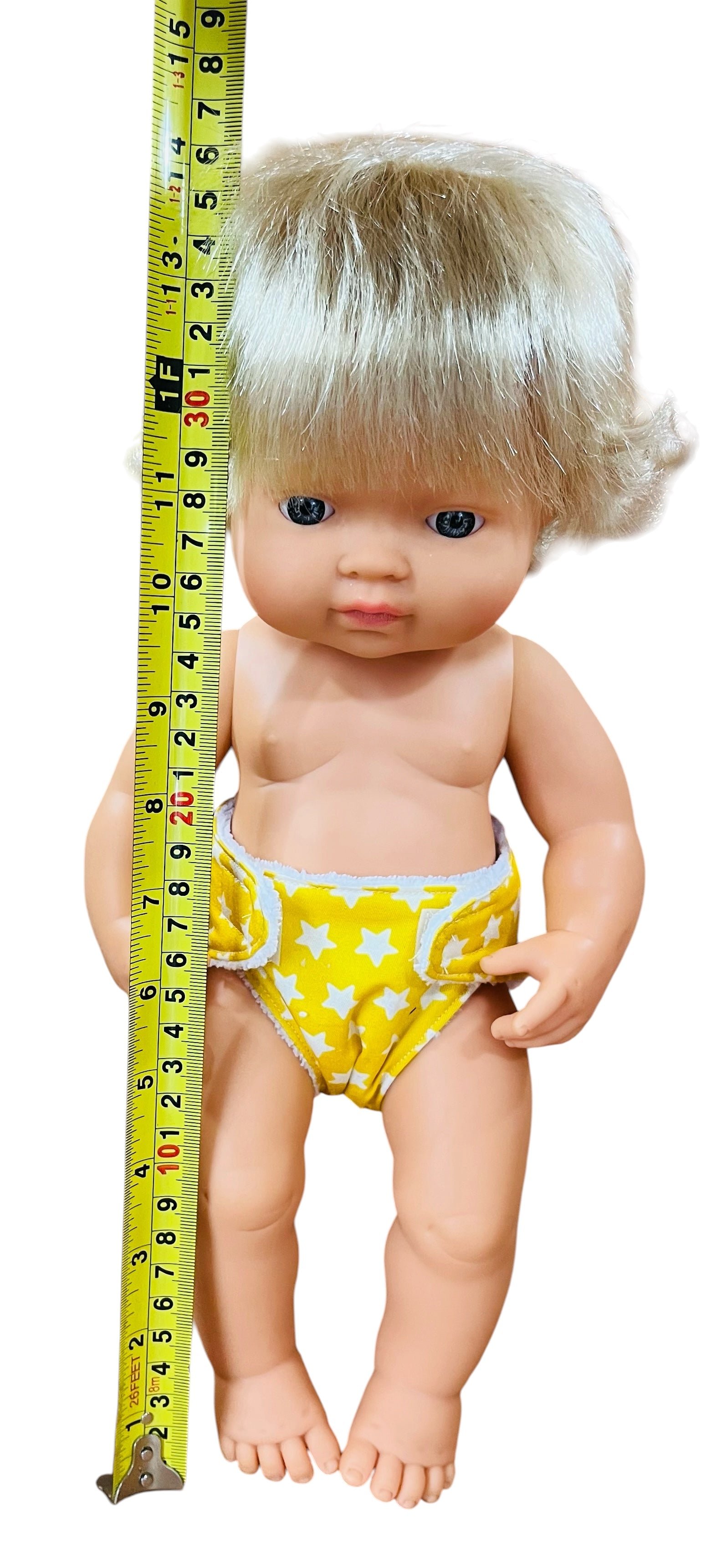 Sunshine Stars Doll Nappy. Fits 38cm MiniLands Doll - Image 6
