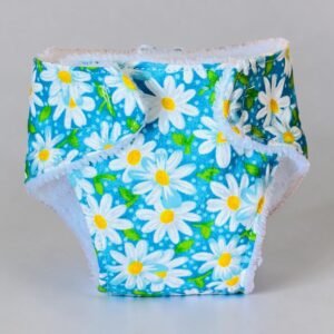 Daisy Patch Blue Doll Nappy. Fits 38cm MiniLands doll (as shown)