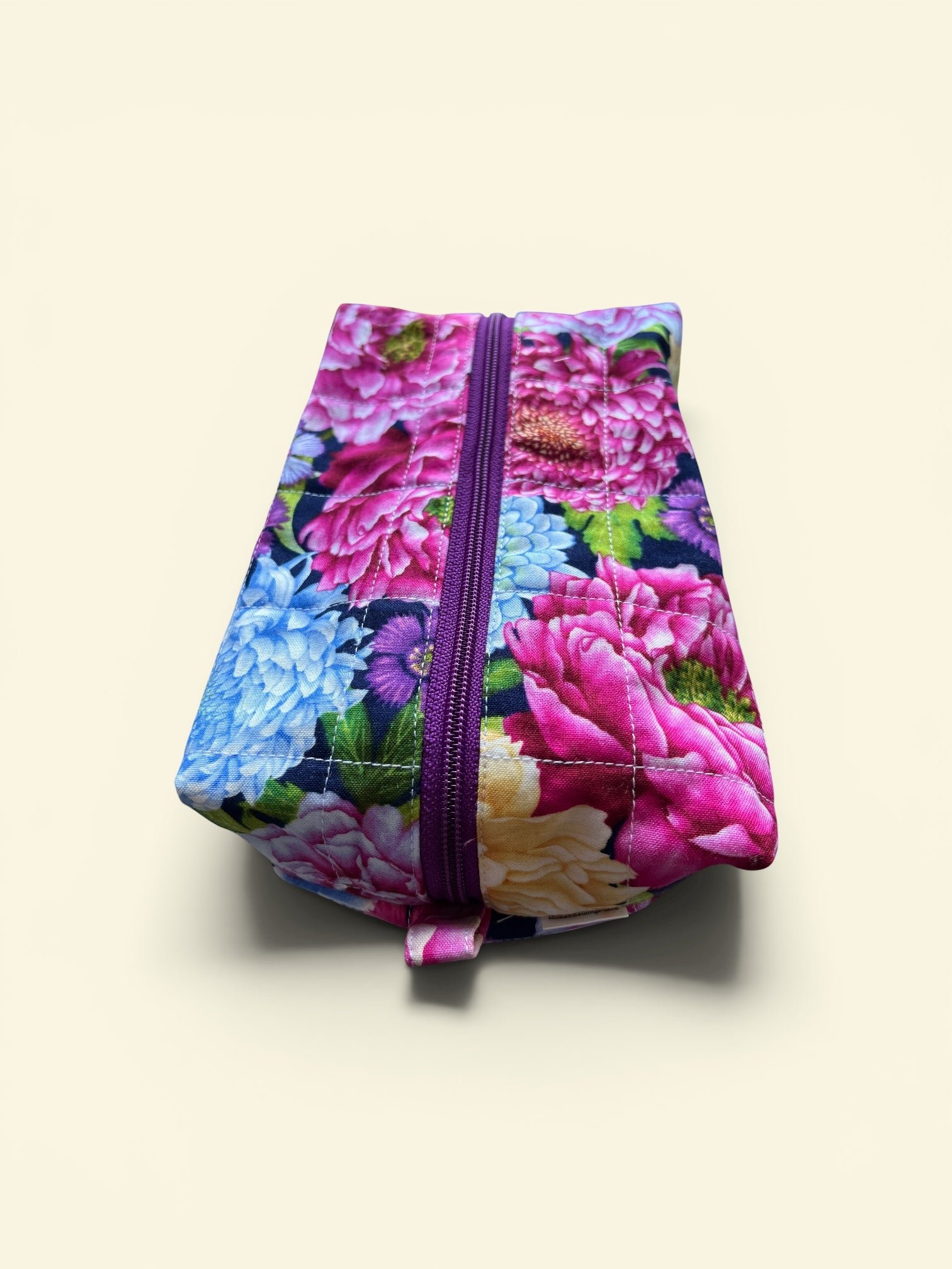 Zippered Boxy Pouch - Chrysanthemum Blooms - Image 4