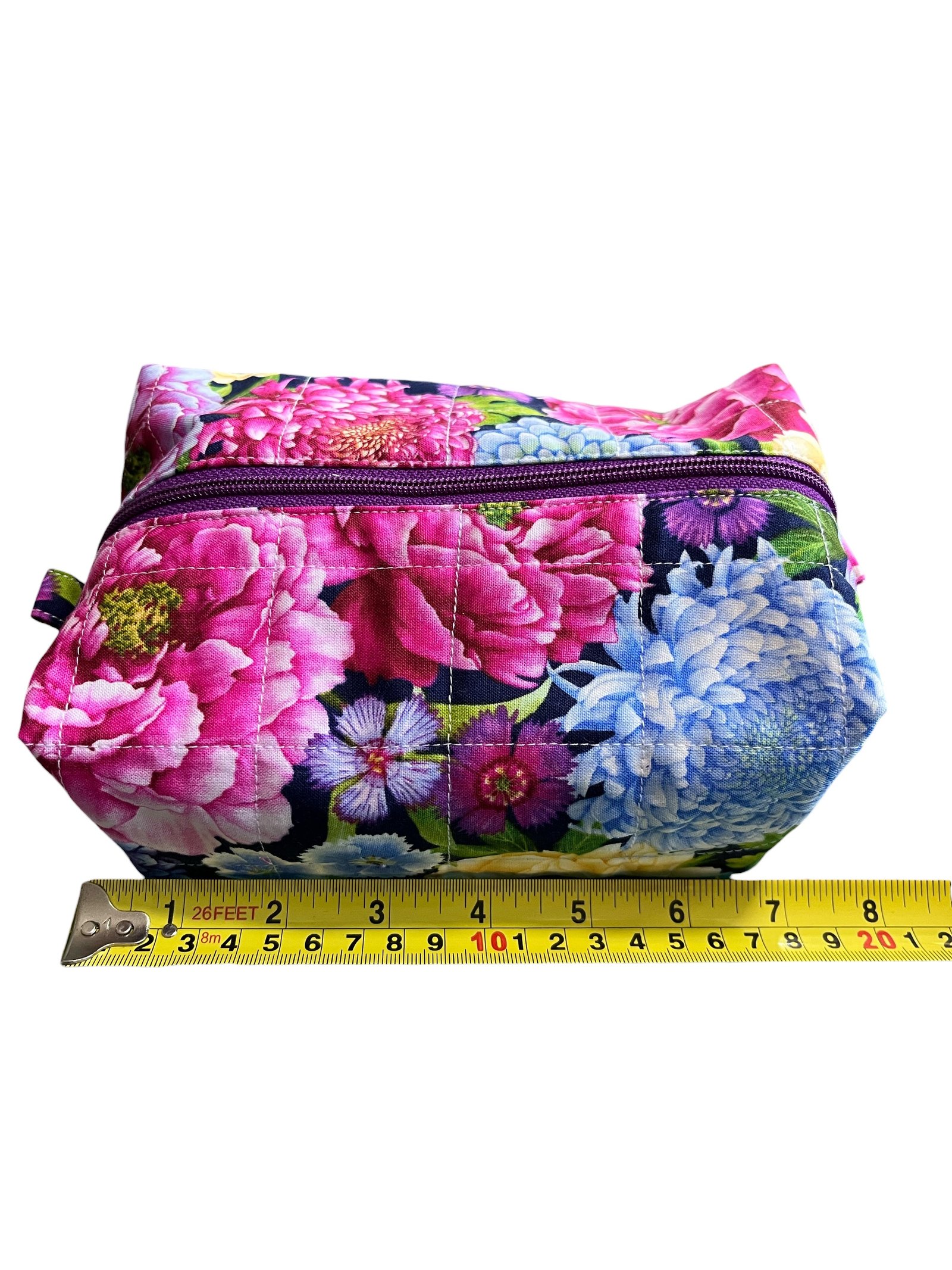 Zippered Boxy Pouch - Chrysanthemum Blooms - Image 6