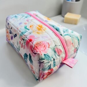 Zippered Boxy Pouch - Spring Meadow