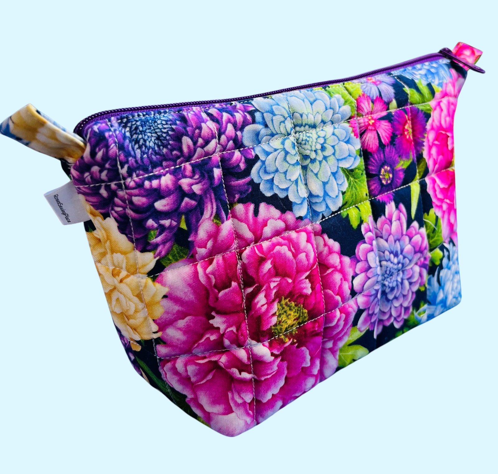Zippered Pouch - Chrysanthemum Blooms - Image 2