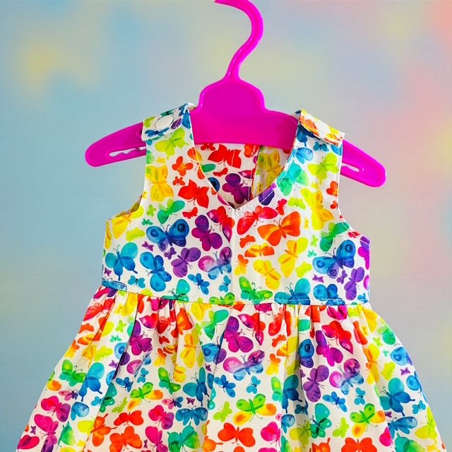 Butterfly Kisses Doll Dress. Fits 43cm Baby Born doll (as shown) - Image 2
