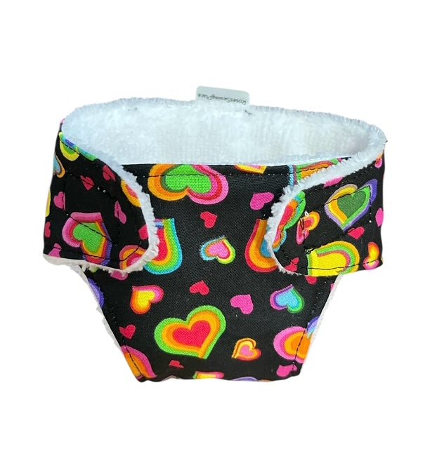 Happy Hearts Doll Nappy. Fits 38cm doll (as shown) - Image 5