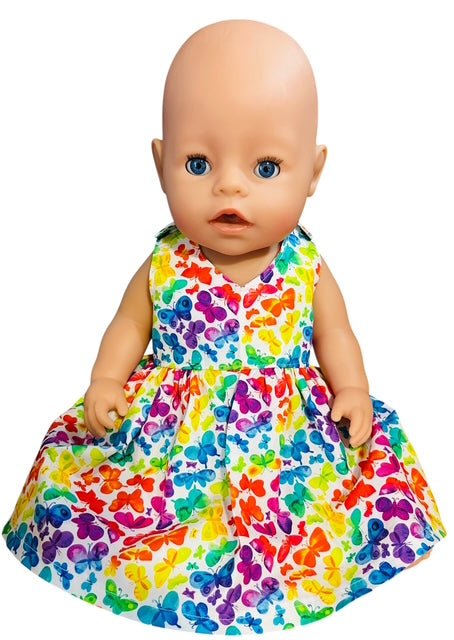 Butterfly Kisses Doll Dress. Fits 43cm Baby Born doll (as shown) - Image 10