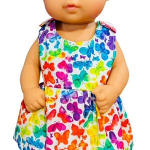 Butterfly Kisses Doll dress. Fits MiniLands doll (32cm) as shown