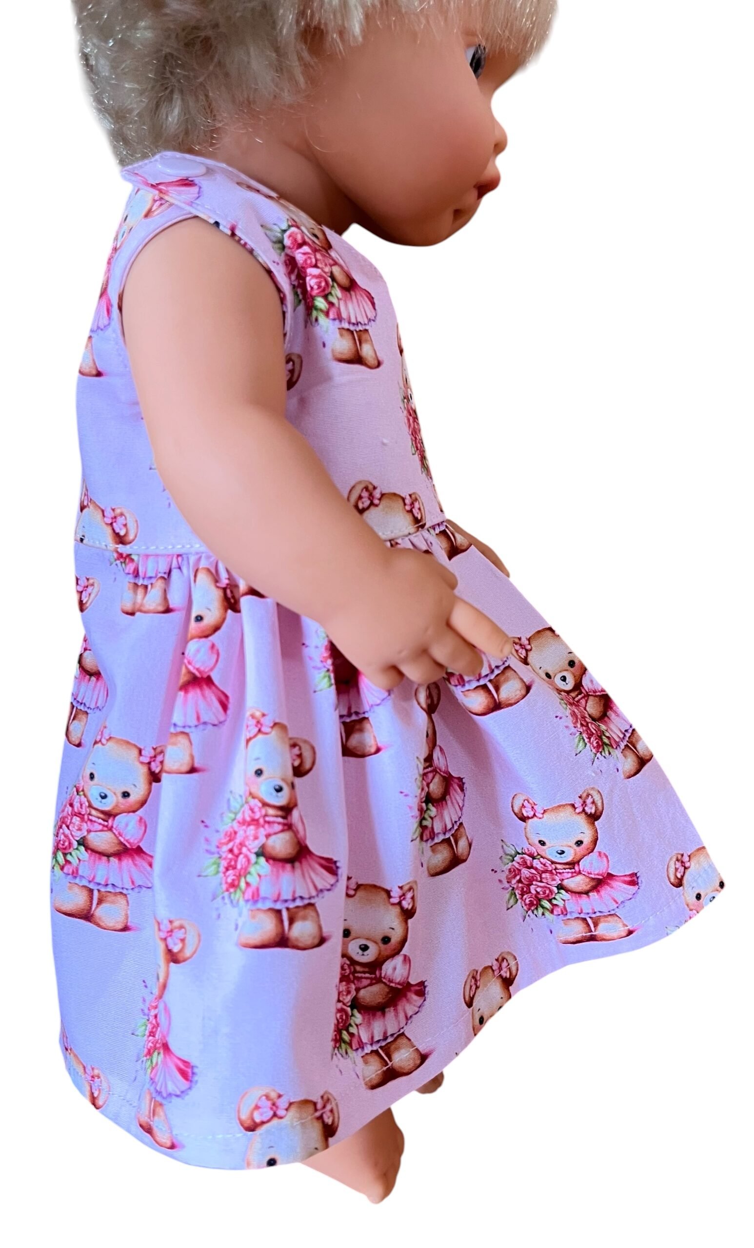 Blossom Bear Doll Dress. Fits 38cm Minilands doll. - Image 4