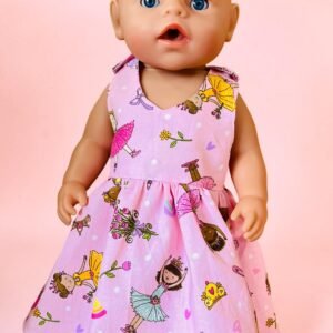 Ballerina Doll Dress. Fits 43cm Baby Born Dress