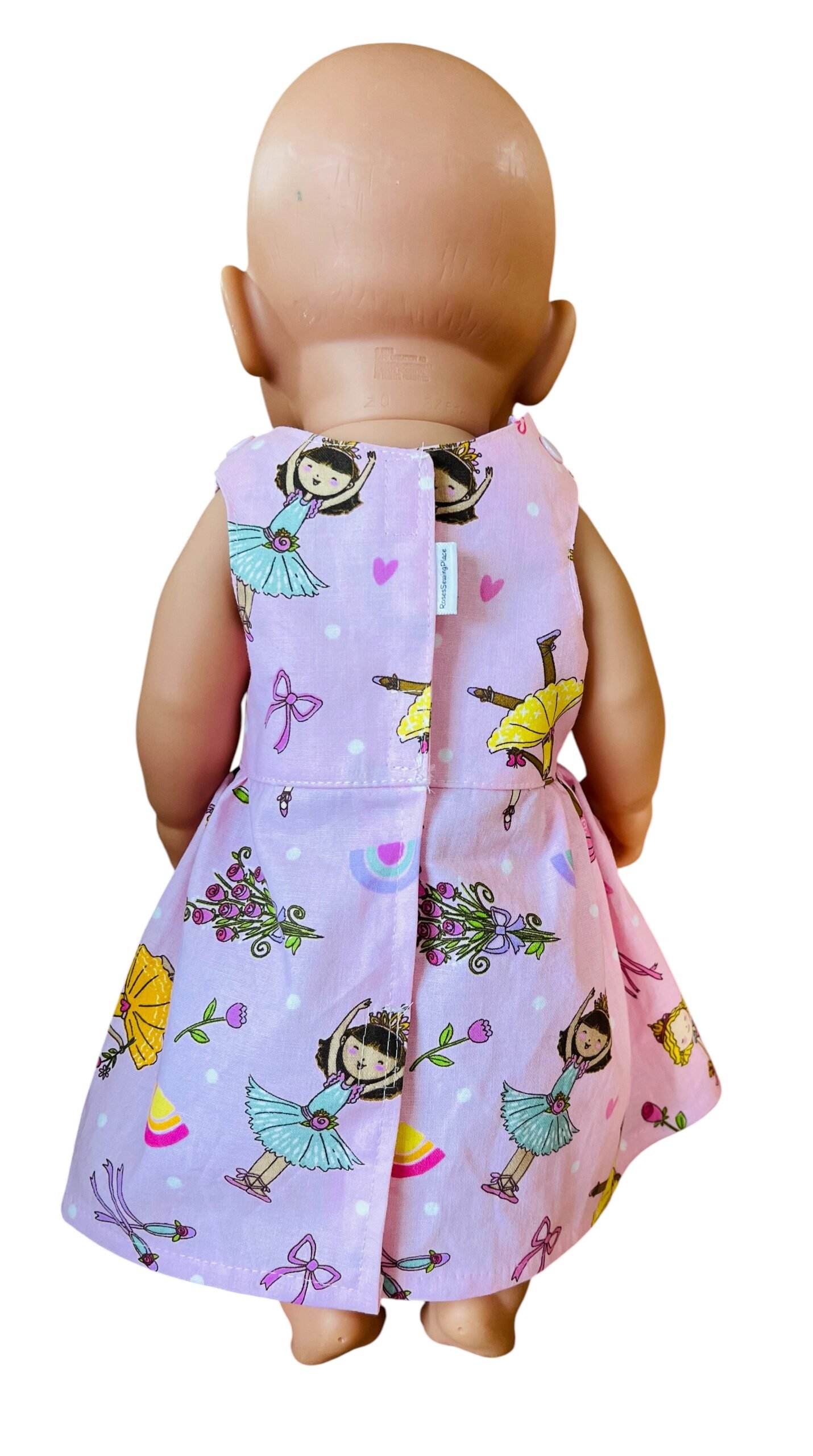 Ballerina Doll Dress. Fits 43cm Baby Born Dress - Image 2