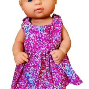 Sprinkle Splash Doll Dress. Fits 32cm Miniland Doll.