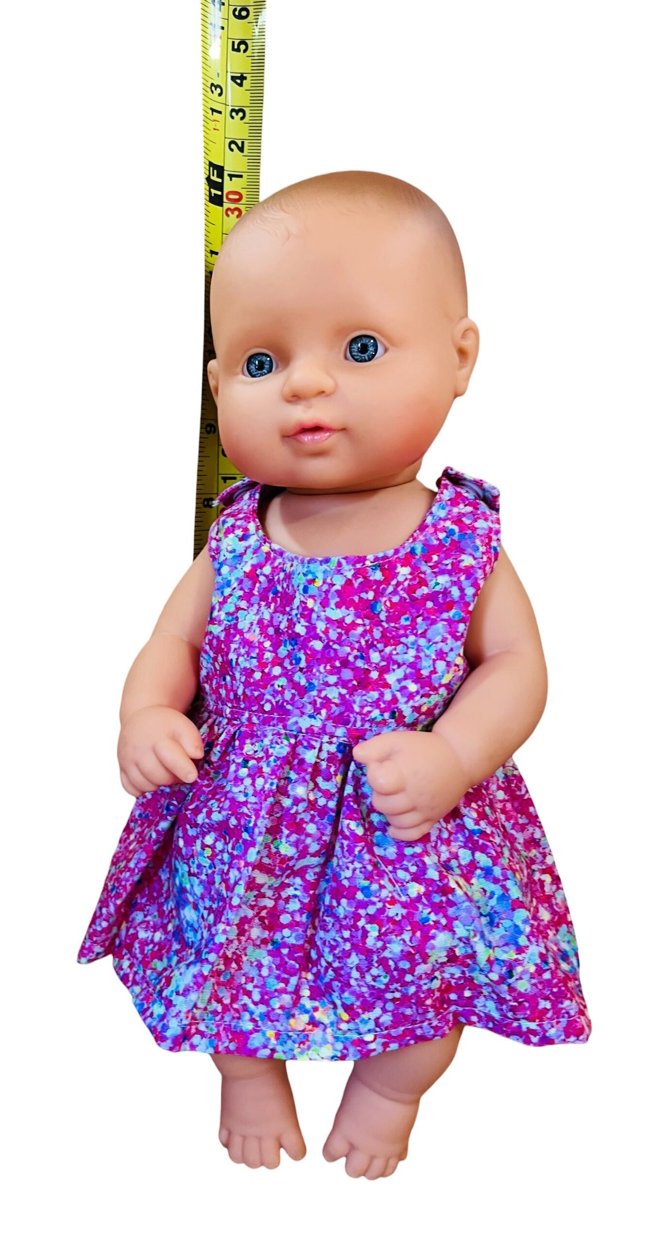 Sprinkle Splash Doll Dress. Fits 32cm Miniland Doll. - Image 3