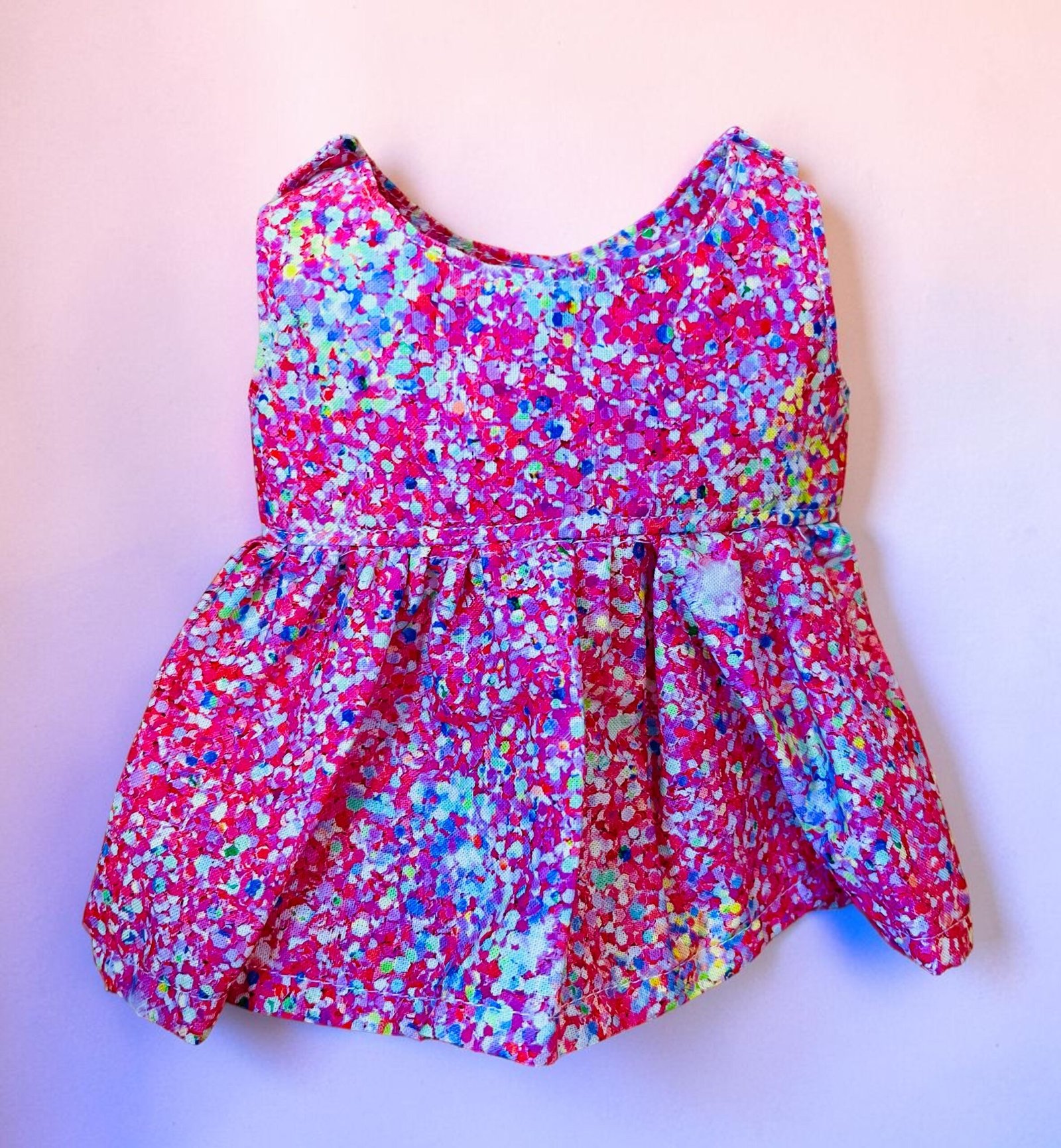 Sprinkle Splash Doll Dress. Fits 32cm Miniland Doll. - Image 4