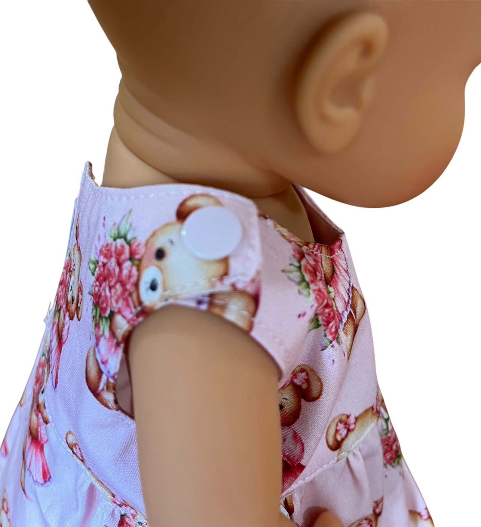 Blossom Bear Doll Dress. Fits 32cm Miniland Doll - Image 3