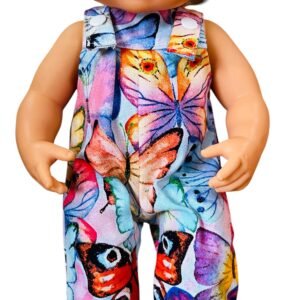 Butterfly Overalls. Fits 38cm Miniland Doll