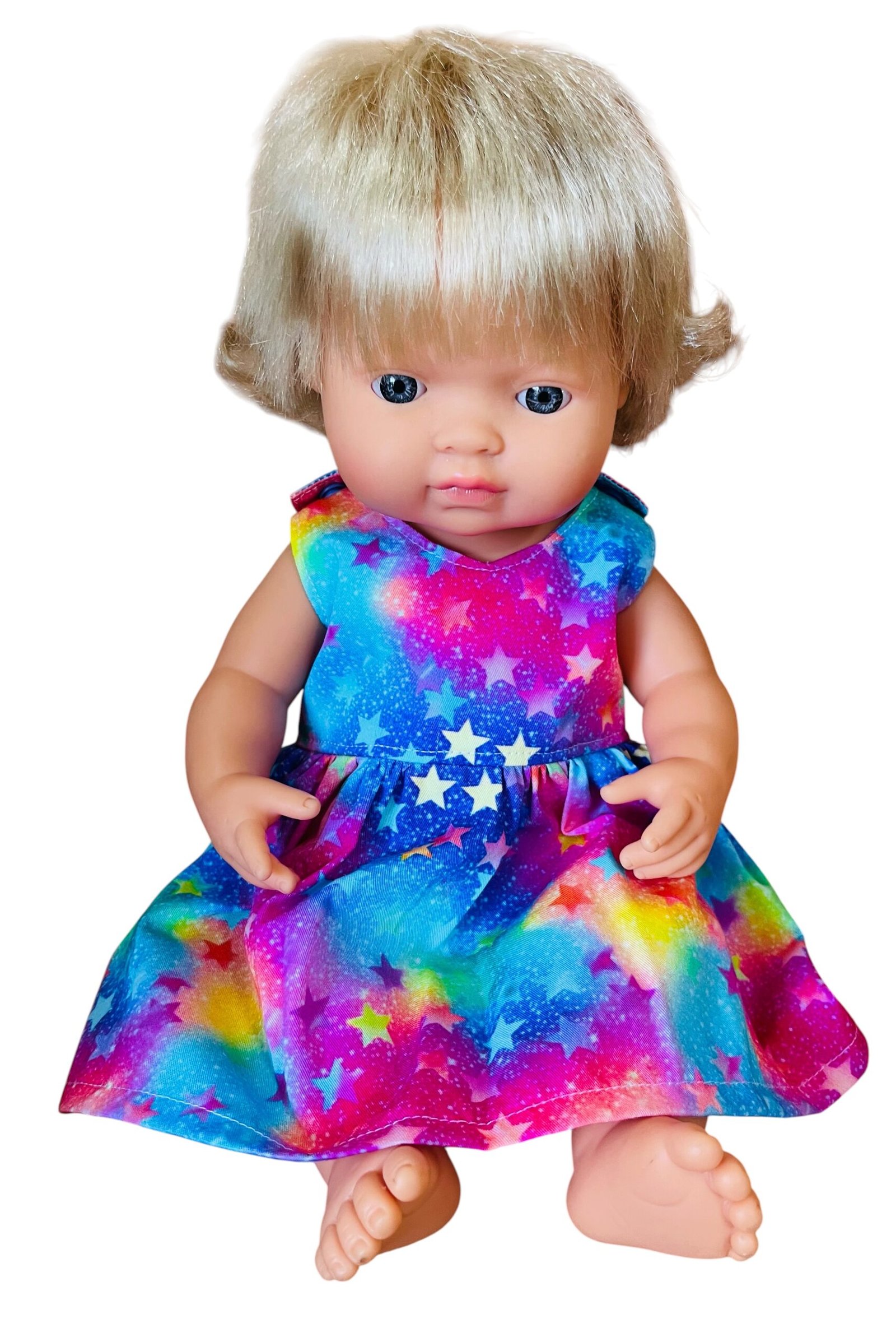 Colourful Twinkles Doll Dress. Fits 38cm Miniland Doll - Image 5