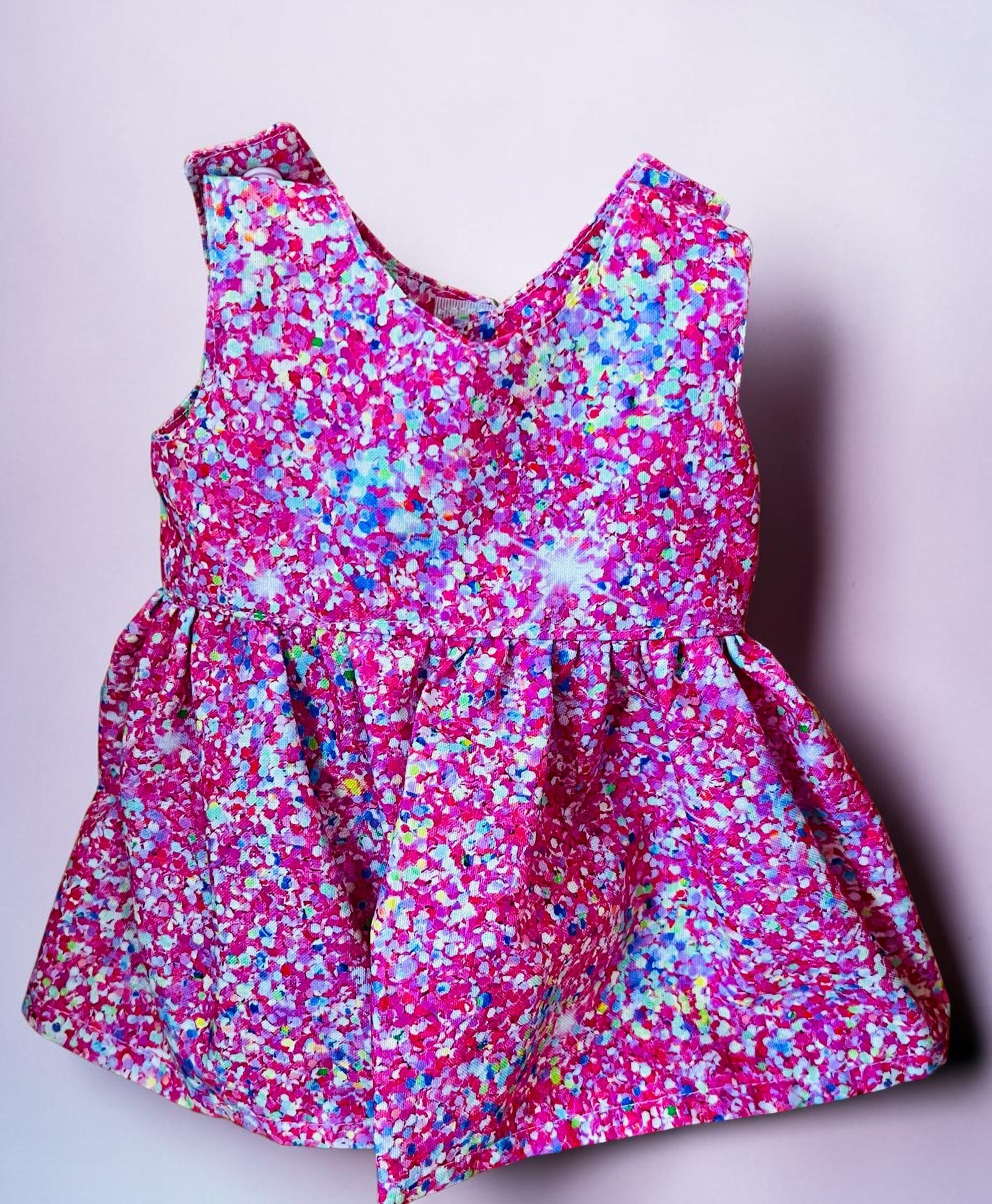 Sprinkle Splash Doll Dress. Fits 38cm Miniland Doll - Image 2