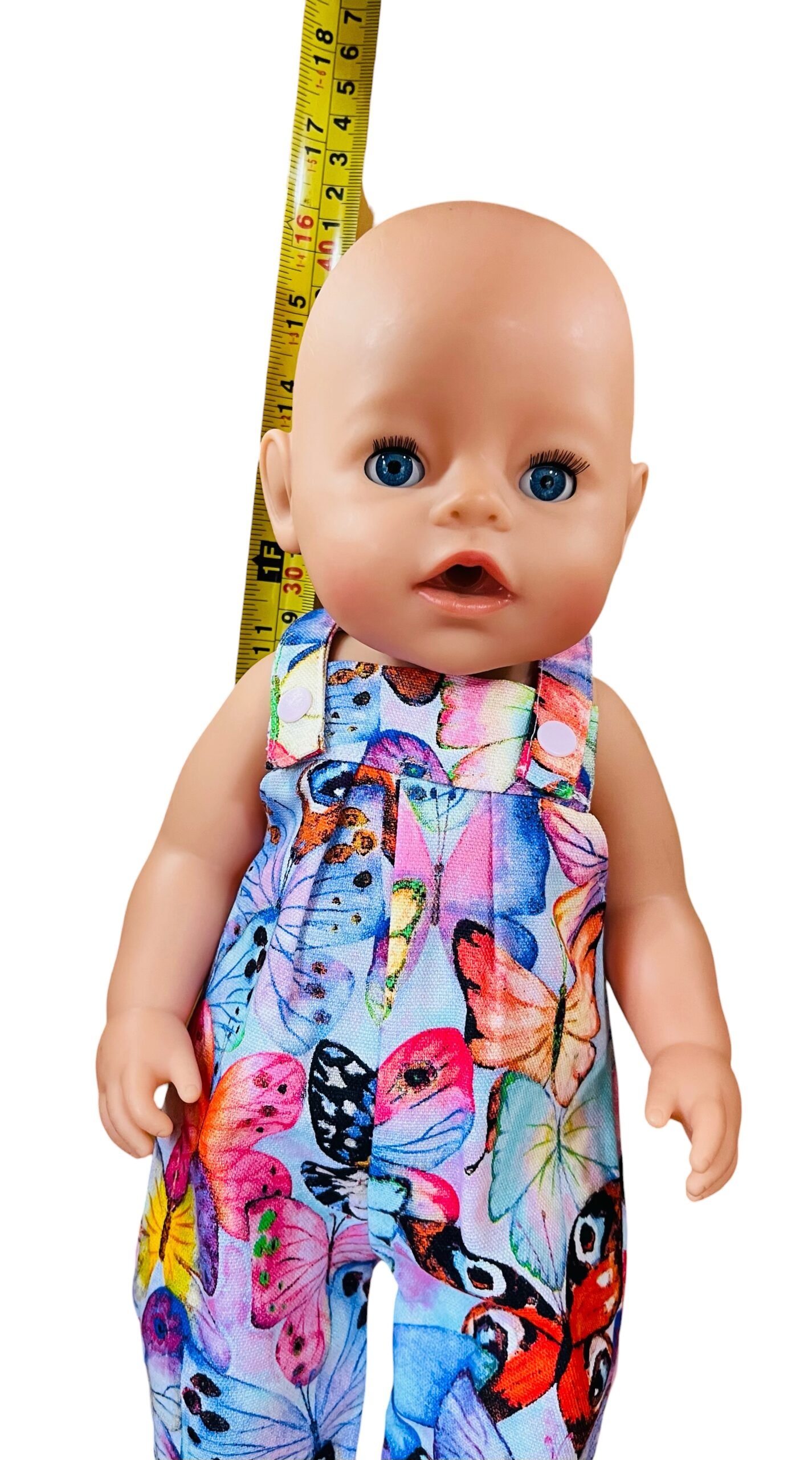 Butterfly Overalls. Fits 43cm Baby Born Doll - Image 3
