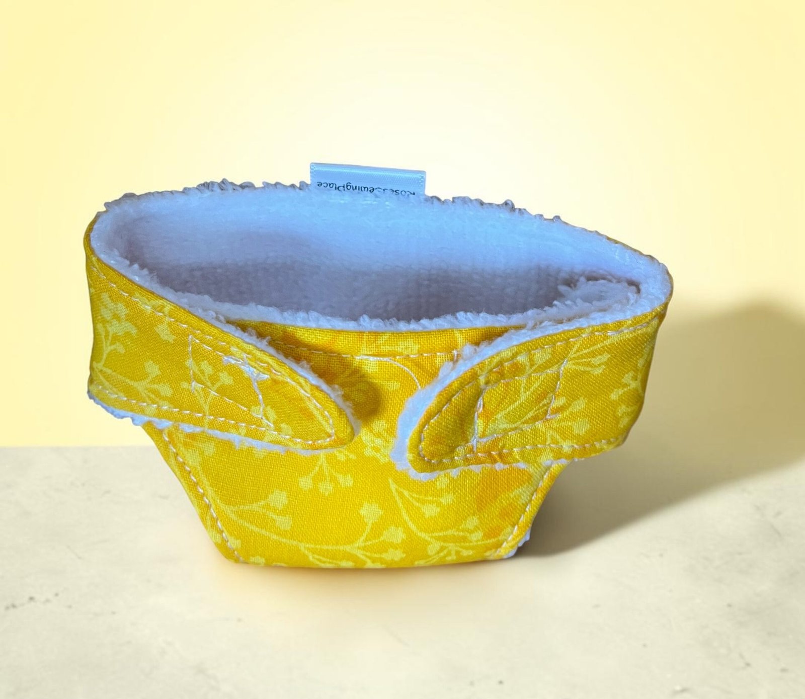 Golden Glow Doll Nappy. Fits 22cm Miniland Doll - Image 2