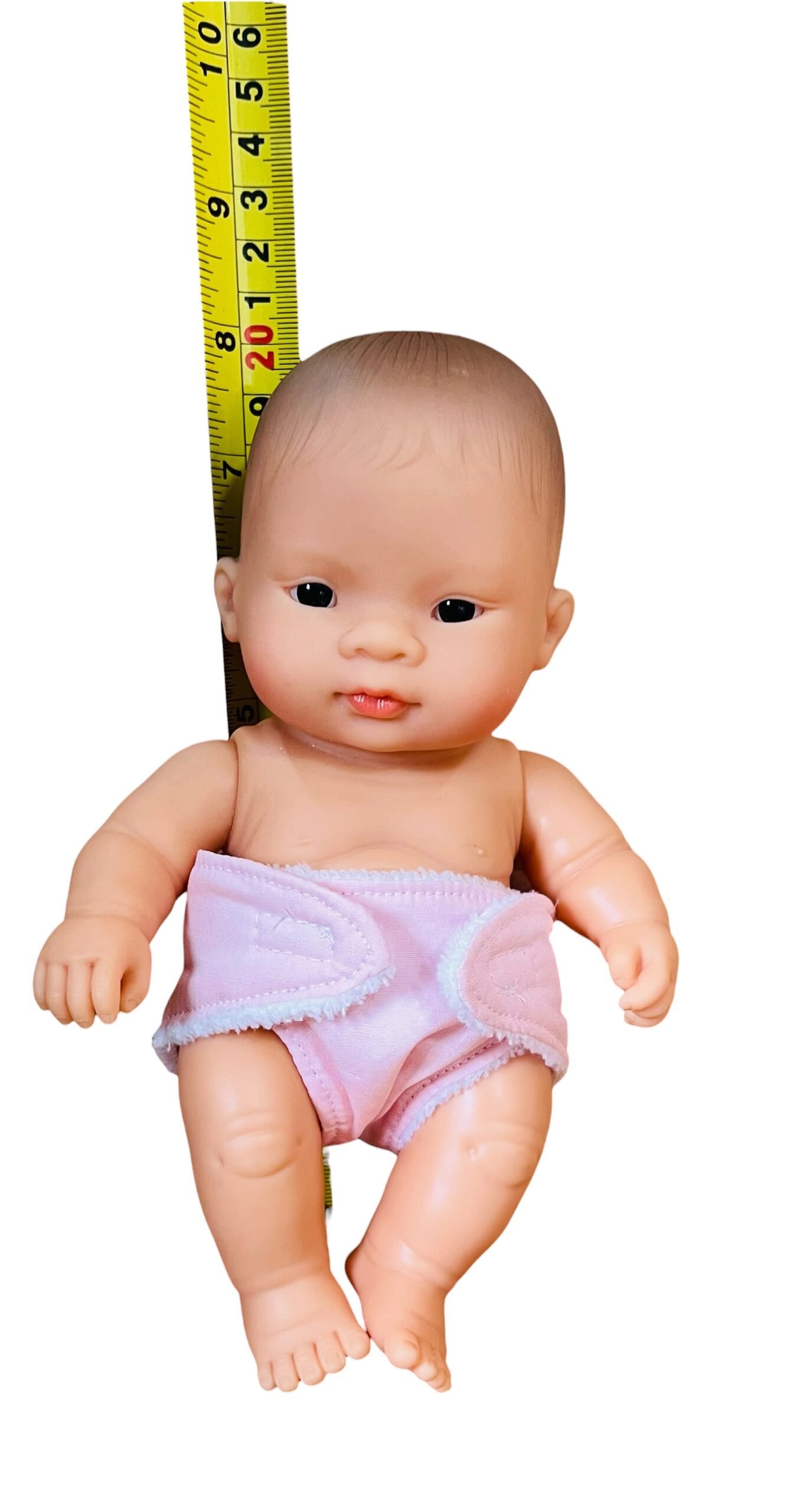 Pale Pink Doll Nappy. Fits 22cm Miniland Doll - Image 4