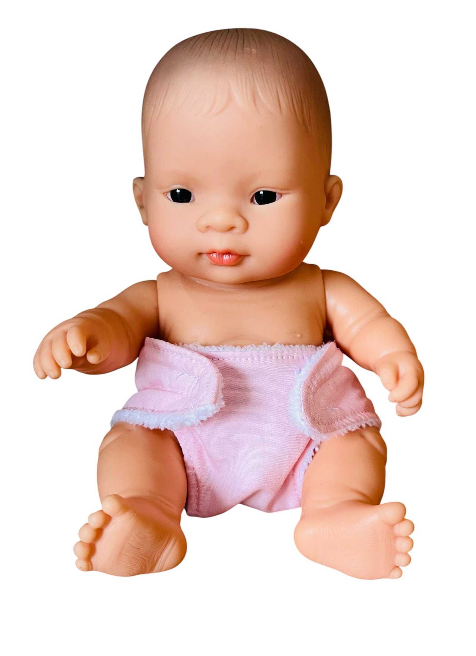 Pale Pink Doll Nappy. Fits 22cm Miniland Doll - Image 3
