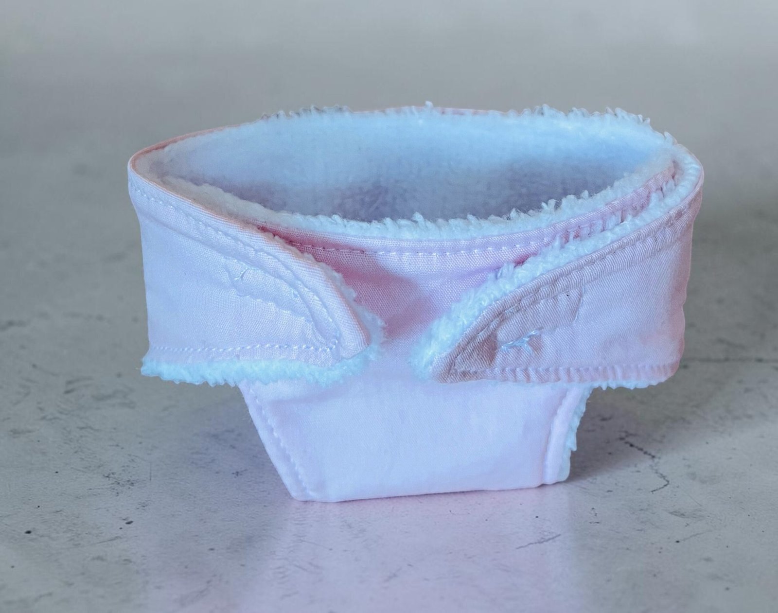 Pale Pink Doll Nappy. Fits 22cm Miniland Doll - Image 2