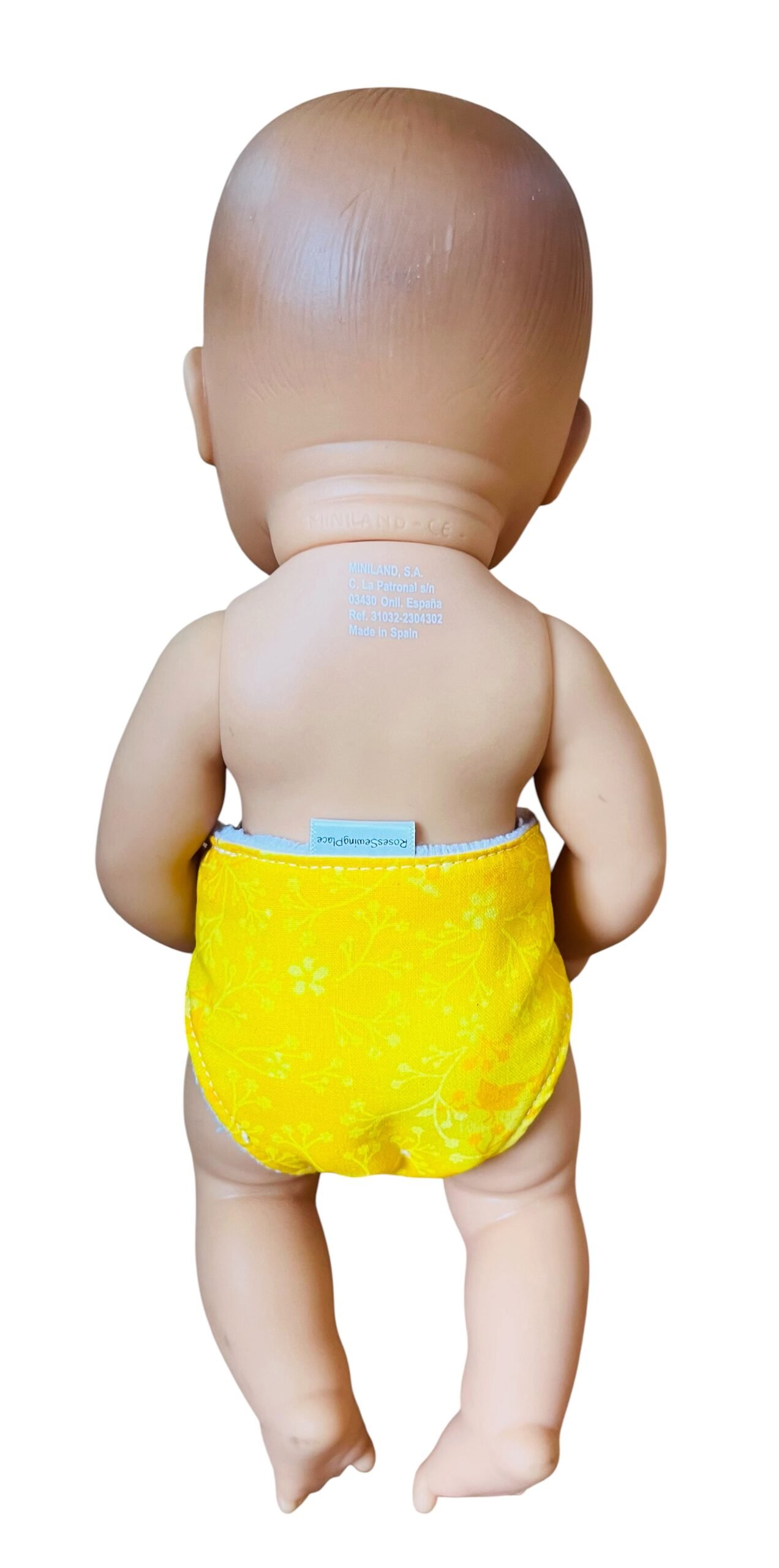 Golden Glow Doll Nappy. Fits 32cm Miniland Doll - Image 5