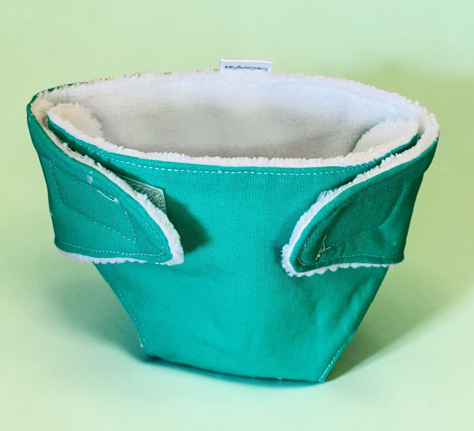 Emerald Green Doll Nappy. Fits 43cm Baby Born Doll. - Image 2